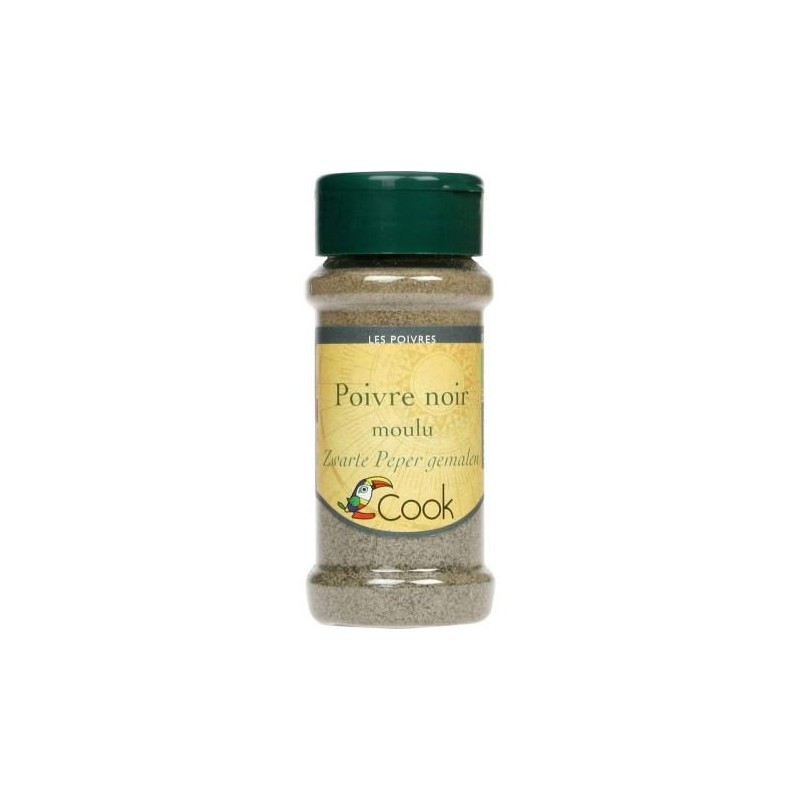 Poivre noir moulu bio - Cook - Herbier de France